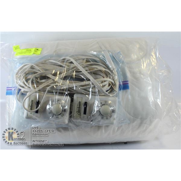 SUNBEAM QUEEN SIZE ELECTRIC MATTRESS PAD