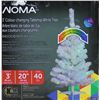 NOMA 3' COLOR CHANGING WHITE CHRISTMAS TREE IN