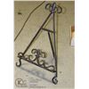 METAL FLEUR DE LIES ART EASEL