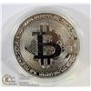 Image 1 : SILVER PLATED BITCOIN IN PROTECTIVE CASE