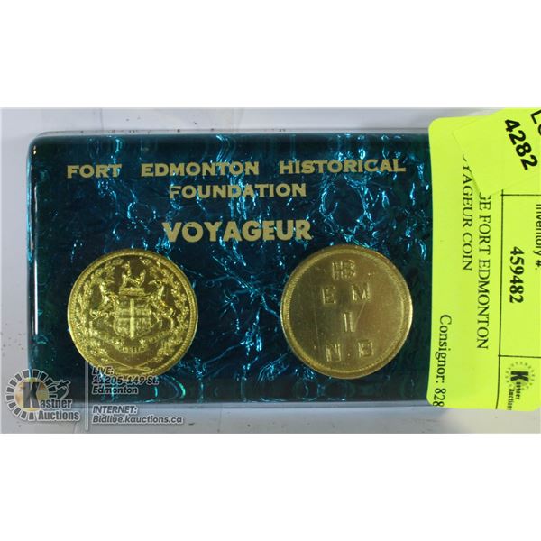 VINTAGE FORT EDMONTON VOYAGEUR COIN