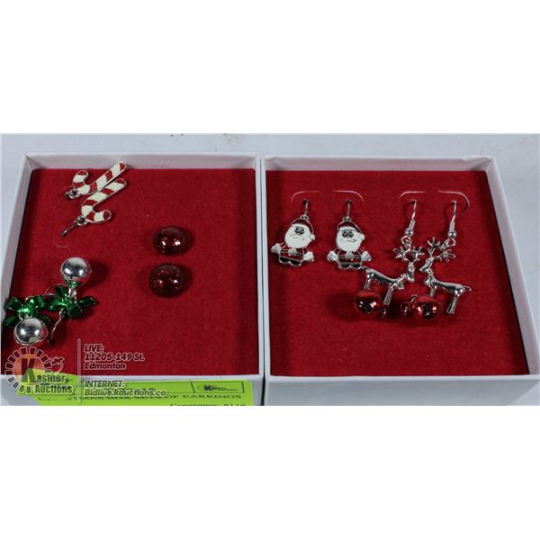 CHRISTMAS BOX SETS OF EARRINGS