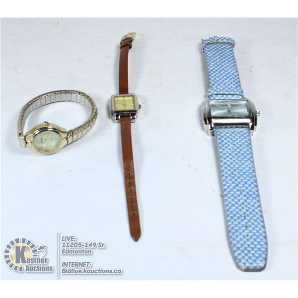 3 LADIES WATCHES