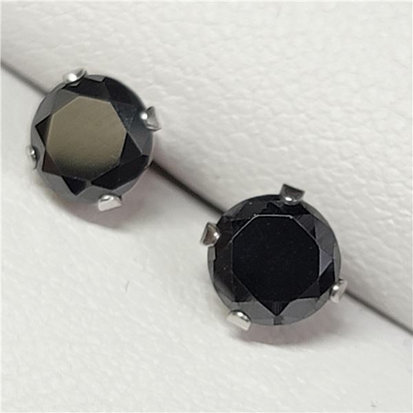 MZ7-25 10K  BLACKMOISSANITE EARRINGS