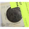 Image 1 : UNCLAIMED AMERICAN LARGE PENNY