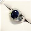 MZ7-19 SILVER SAPPHIRE RING