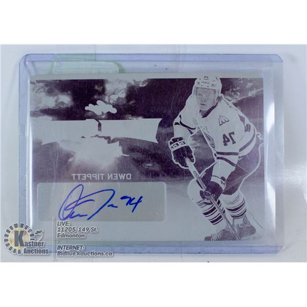 1/1 OWEN TIPPET AUTOGRAPHED PRINT PLATE