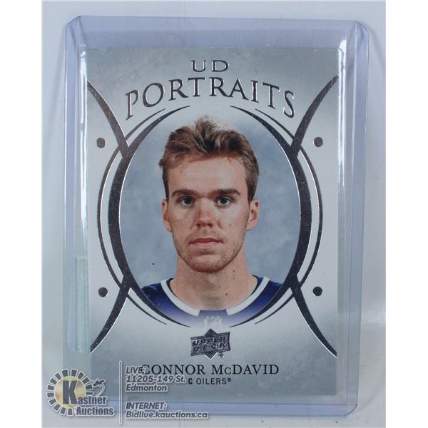 2018-2019 UD CONNOR MCDAVID PORTAITS CARD