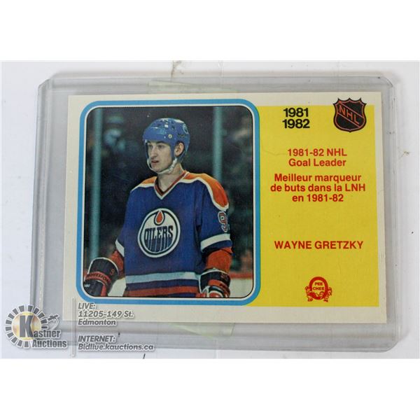 1982 OPC GRETZKY GOAL LEADER CARD