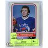 PAUL HENDERSON 1974 HOCKEY CARD