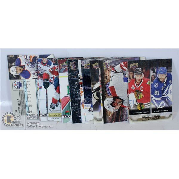 15 UD CANVAS HOCKEY INSERTS STAMKOS EBERLE