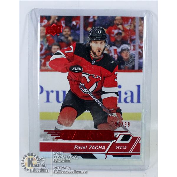 PAVEL ZACHA HOCKEY CARD 90/99 ROOKIE