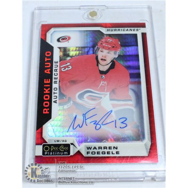 2018-19 OPC PLATINUM WARREN FOEGELE ROOKIE RED