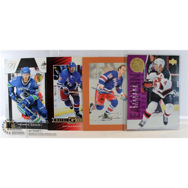 4 OVERSIZED (4X6) HOCKEY CARDS