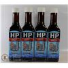 LOT OF 4 BOTTLES HP SAUCE ORIGNAL 250 ML