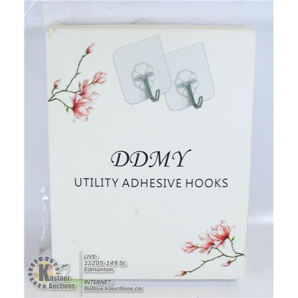 BOX OF DDMY ADHESIVE HOOKS