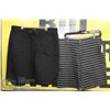 2 PAIRS OF SHORTS SIZE 34 GREY AND BLACK