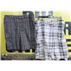 Image 1 : 2 PAIRS OF SHORTS SIZE M GREY AND WHITE PLAID