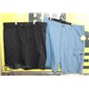 Image 1 : 2 PAIRS OF SHORTS SIZE 46 BLUE AND BLACK