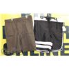 Image 1 : 2 PAIRS OF SHORTS SIZE32 BROWN AND BLACK/WHITE