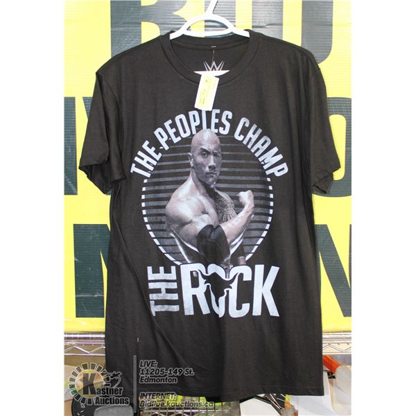 "THE ROCK" BLACK T-SHIRT SIZE M