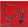 Image 1 : HEART LOCK NECKLACE & BRACELET SET