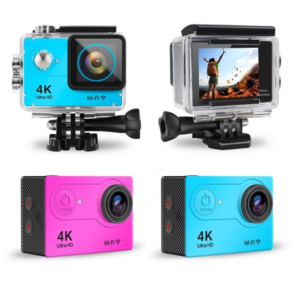 NEW BLACK SPORTS ACTION CAM WITH MOUNTS