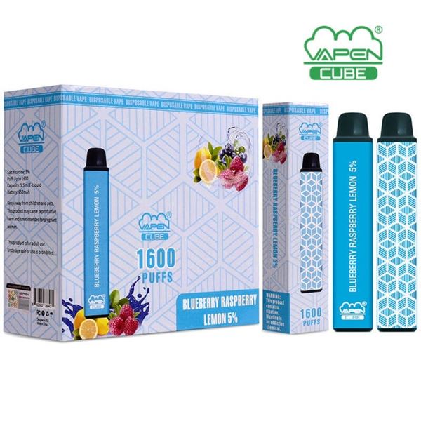 ONE 1600 PUFFS VAPEN CUBE 5% BLUEBERRY RASPBERRY