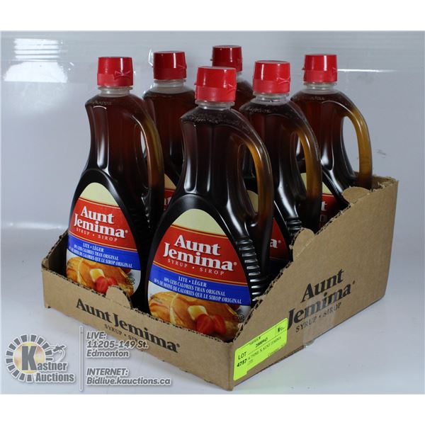 CASE W/6 750ML X AUNT JEMIMA SYRUP LITE