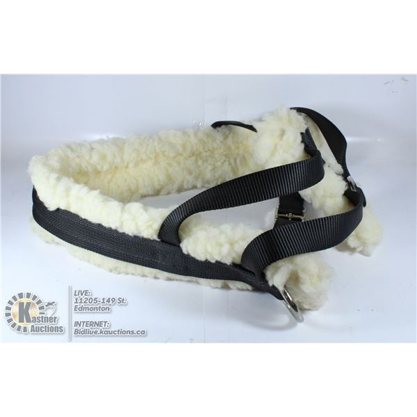 NYLON & SHEEPSKIN DOG PULLING HARNESS