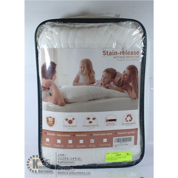 KING SIZE MATTRESS COVER STAIN-RELEASE