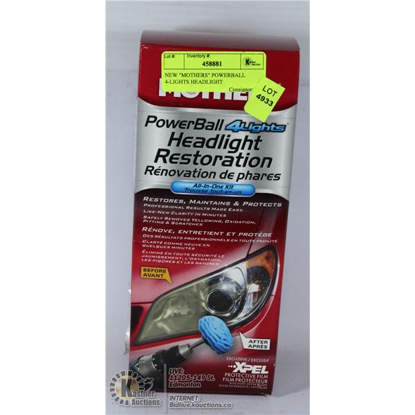 NEW  MOTHERS  POWERBALL 4-LIGHTS HEADLIGHT