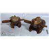 Image 1 : WOOD CARVED FROG RATTLES