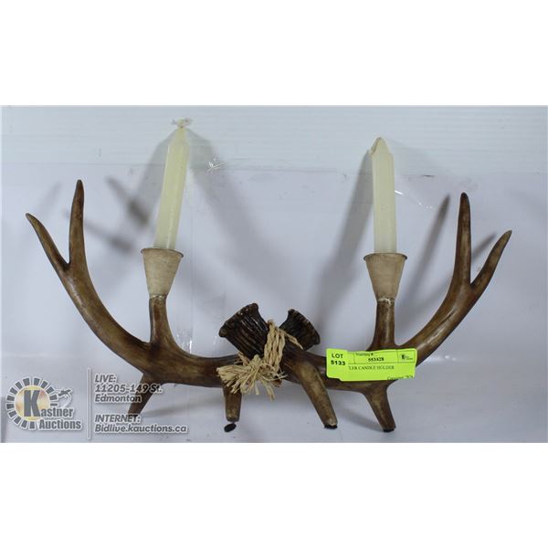 ANTLER CANDLE HOLDER