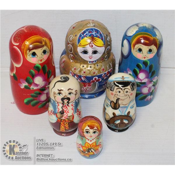 RUSSIAN STACKING DOLLS SETS