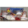 Image 1 : BOX WITH OVER 15 ROLLS OF VARIOUS TYPES OF