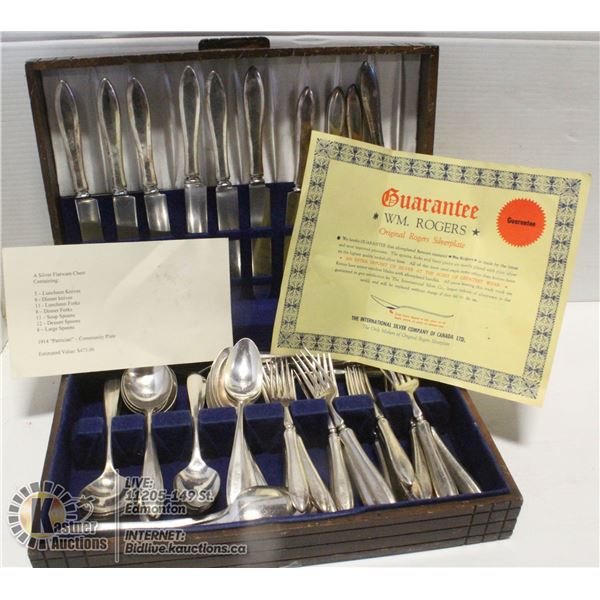 VINTAGE 1914 PATRICIAN SILVER CUTLERY SET