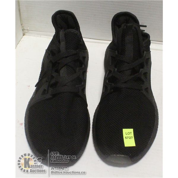 BRAND NEW BLACK SNEAKERS, WOMENS SIZE 8, MENS 6