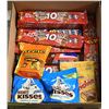 Image 1 : FLAT LOT OF BRAND NAME CHOCOLATE CANDY