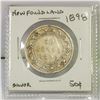 Image 1 : NEWFOUNDLAND 1898 SILVER FIFTY CENT COIN.