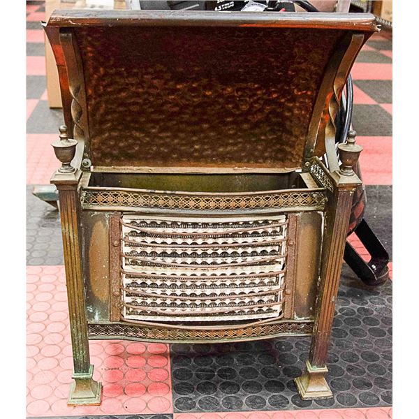 ANTIQUE COPPER FLOOR HEATER-TESTED AND WORKING