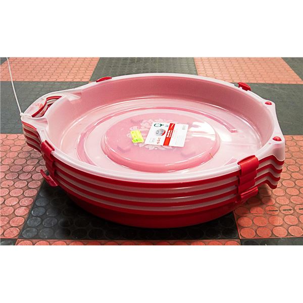 FOUR BRAND NEW WREATH BOXES. "HOMZ" BRAND.