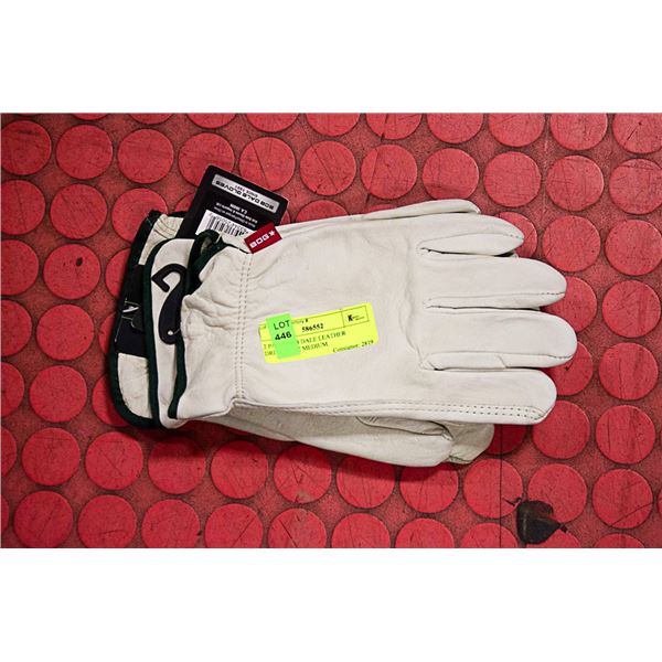 2 PAIRS BOB DALE LEATHER DRIVERS. SZ MEDIUM.