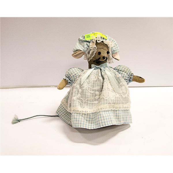 HANDMADE MOUSE DOORSTOP.