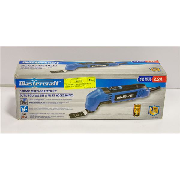 POLICE SEIZURE-MASTERCRAFT CORDED MULTI CRAFTER