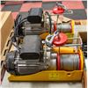 Image 1 : 2 X ELECTRIC WINCHES W/ PENDANTS SINGLE CABLE