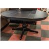 Image 1 : ROUND BLACK KITCHEN TABLE APPROX 29" TALL