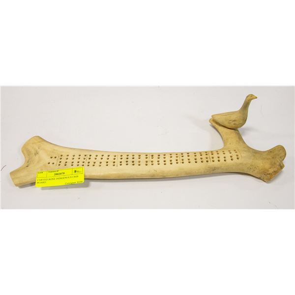 CARVED BONE INDIGENOUS CRIB BOARD