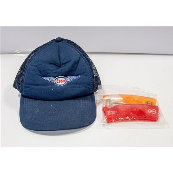 ESSO MESH BALL CAP WITH 2 ESSO REFLECTORS