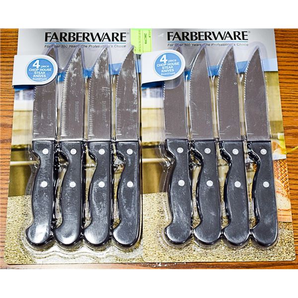SET OF 8 CHOP HOUSE STEAK KNIVES